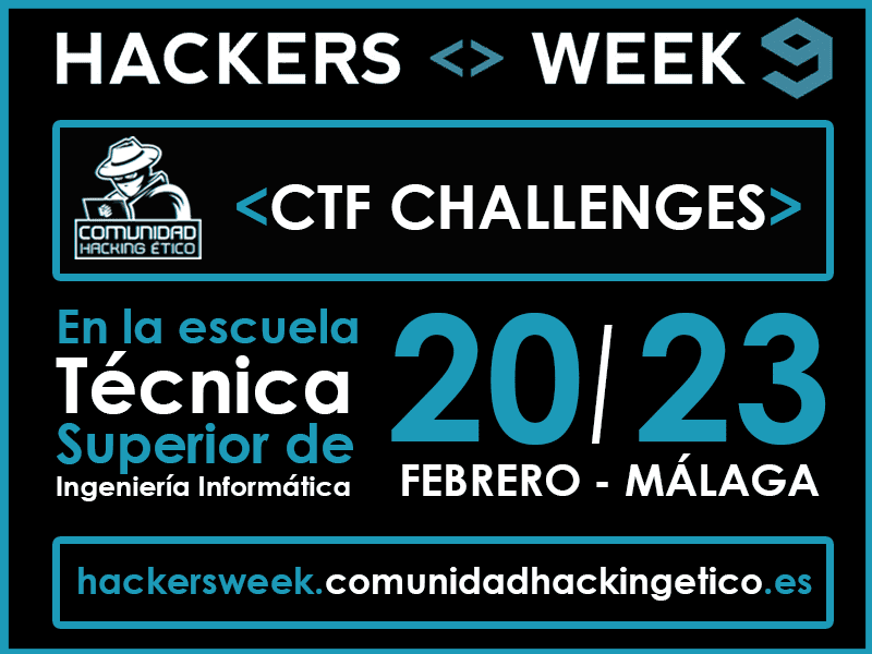 Organizador principal del CTF HackersWeek9
